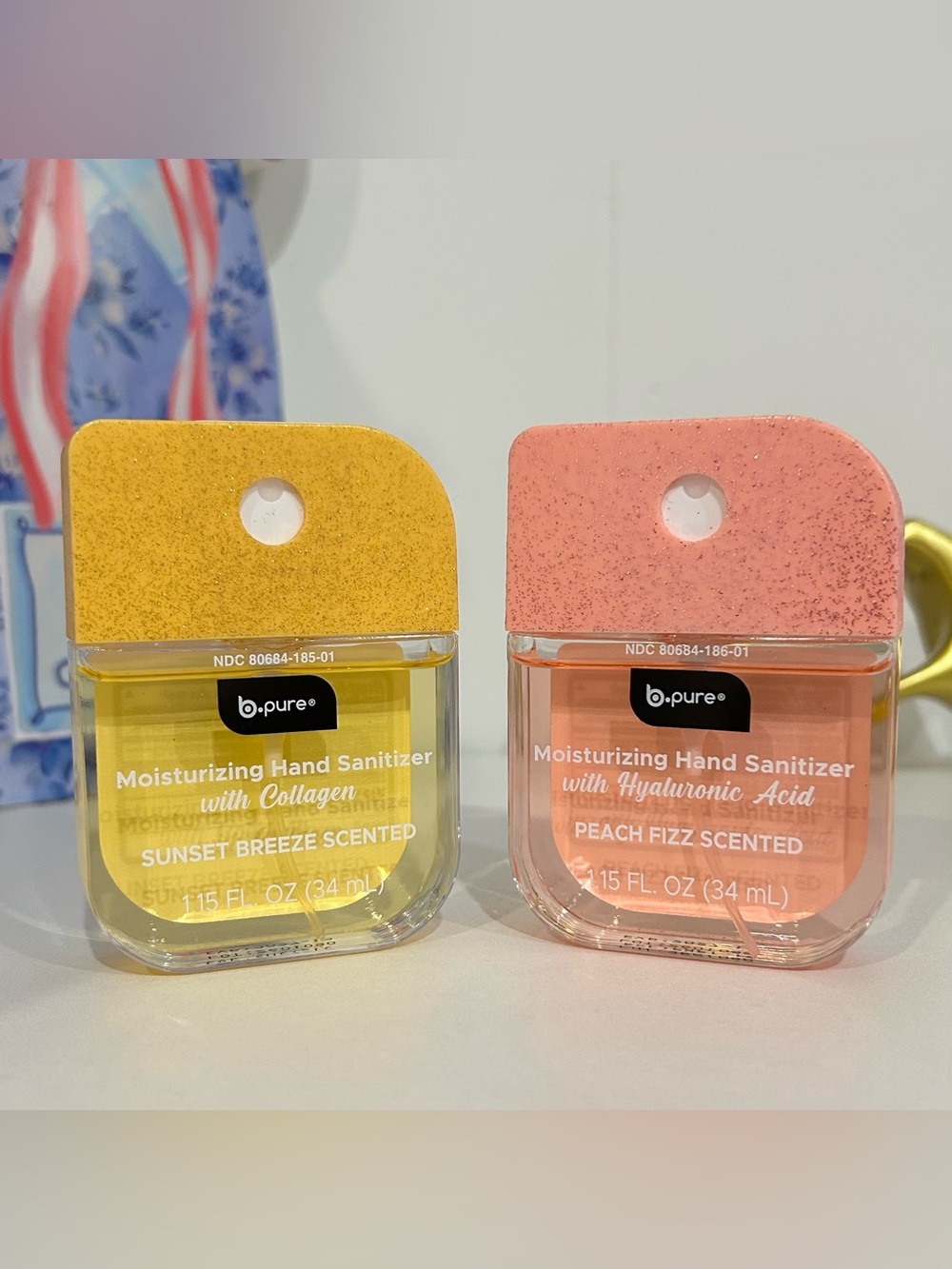 b.pure Moisturizing Hand Sanitizer Duo - Sunset Breeze & Peach Fizz